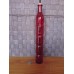 Decorative glass bottle cork stopper tinted red indented banded design 11.5"   273398173508